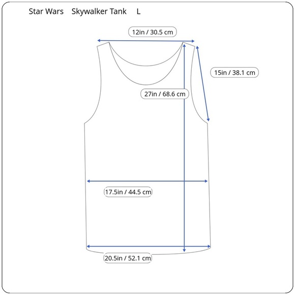 Star Wars Luke Skywalker Landspeeder Tank Top Retro Faded Large L - Picture 10 of 11